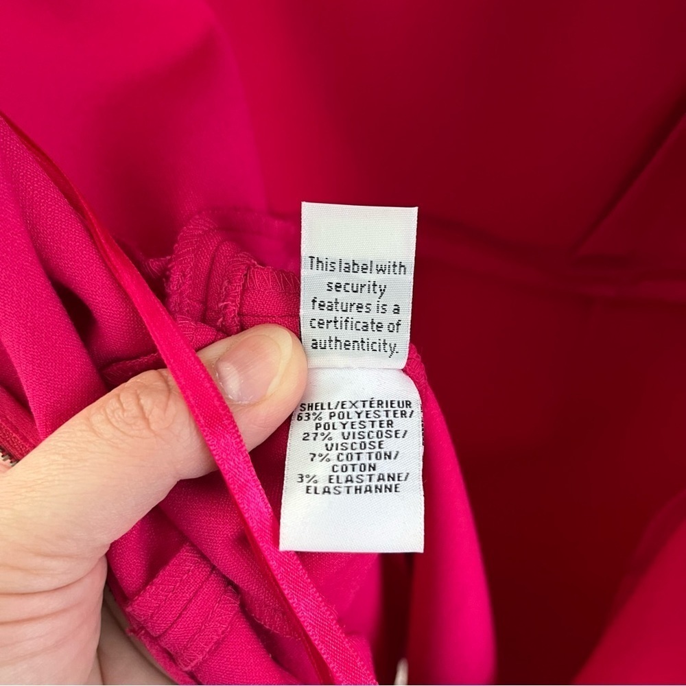 DIANE Von FURSTENBERG | GUC Pink Midi Dress Zip Back Sleeveless sz 2 **defects - Picture 10 of 12